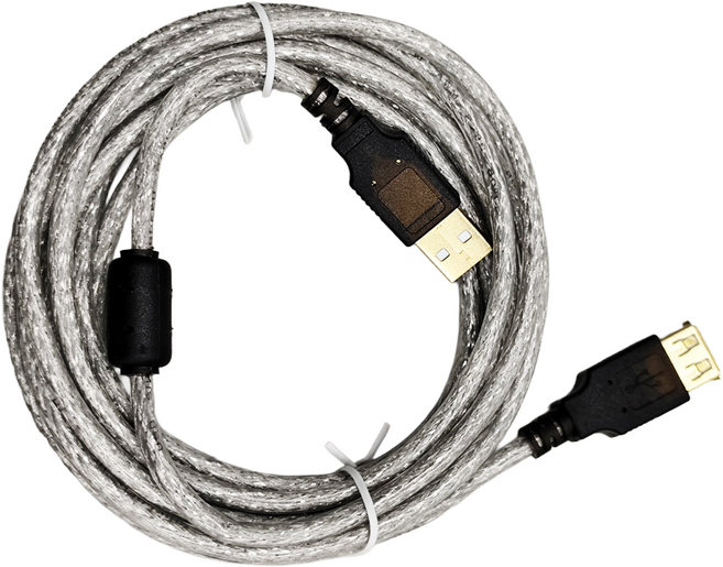 i-gota 愛購它 USB 2.0 專業級高速傳輸線 A公-A母 鍍金頭 鐵粉心 80編屏蔽, 3m, 1條
