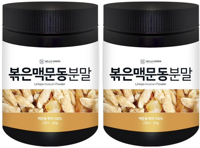 헬로우그린 볶은 맥문동 분말, 300g, 2개
