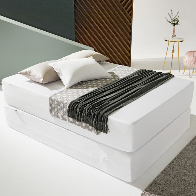 파미지오 컴포트 텐셀 진드기방지 항균 매트리스 방수커버 밴드형