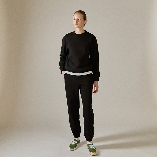 베이직하우스 여성용 기모 조거핏 트레이닝팬츠 WYPT7151