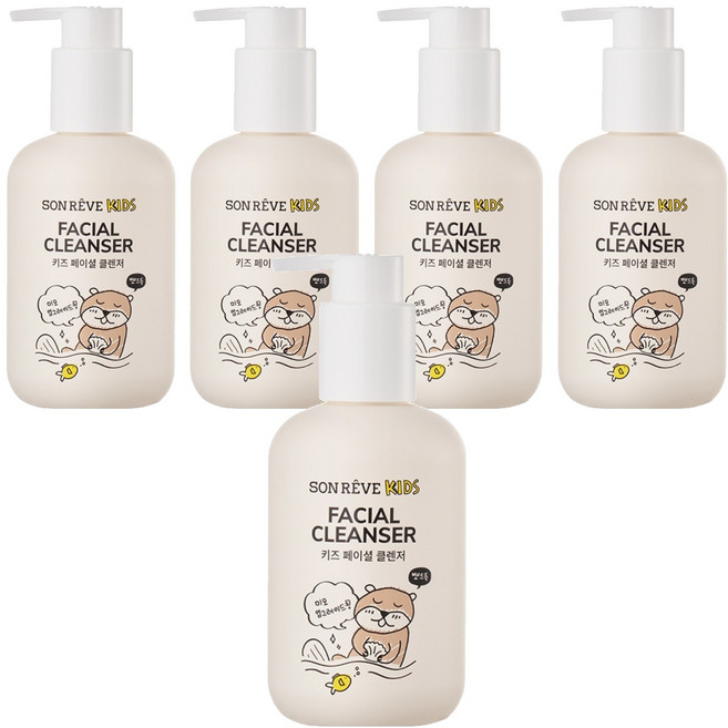 쏭레브 키즈 페이셜 클렌저, 180ml, 5개