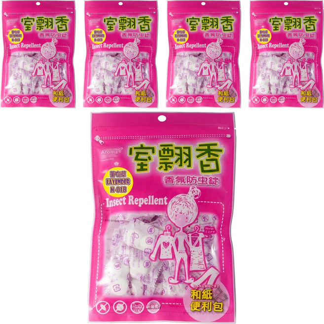 室翲香 香氛防蟲錠 薰衣草, 300g, 5包