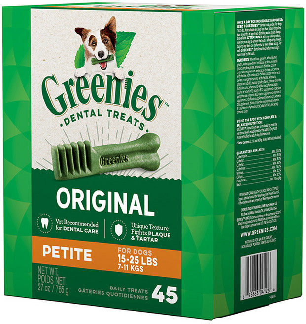 그리니즈 강아지 쁘띠뜨 덴탈껌, 오리지널, 765g, 1개