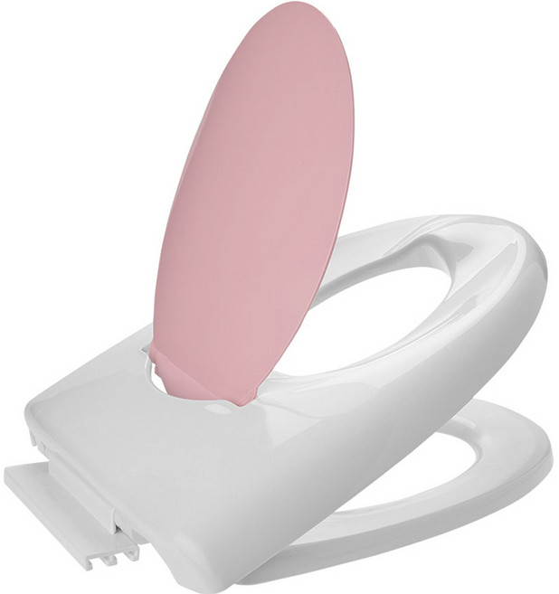 브리즈 무소음 유아성인겸용 변기커버, PINK, 1개