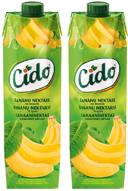 시도 바나나 넥타주스, 2개, 1L