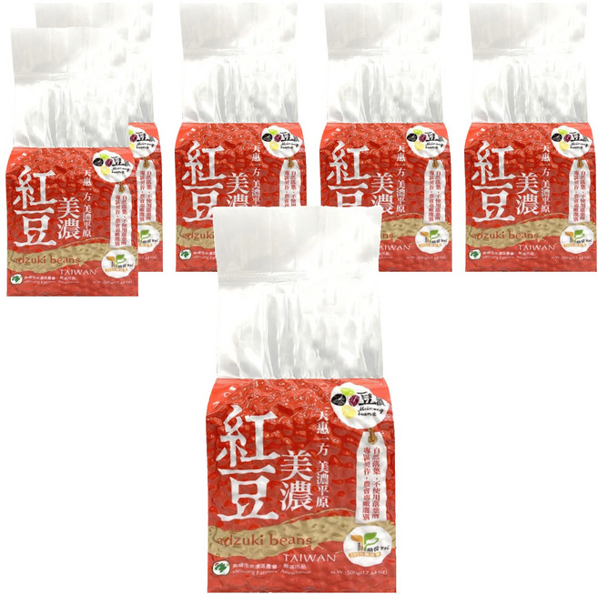 美濃區農會 美濃紅豆, 500g, 6包