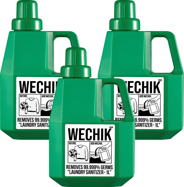 위칙 소독 섬유유연제 본품, 1L, 3개