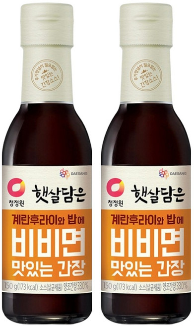햇살담은 계란후라이와 밥에 비비면 맛있는 간장, 150g, 2개