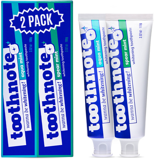 투스노트 치약 아쿠아 민트 + 스피아 민트향 2종, 1세트, 200g