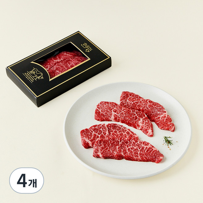 한우맘 한우 살치살 1++(7)등급 구이용 (냉장), 200g, 4개