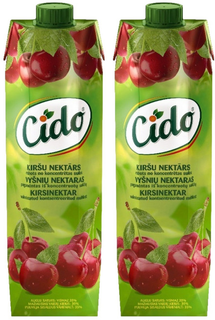 시도 체리넥타 주스, 2개, 1L