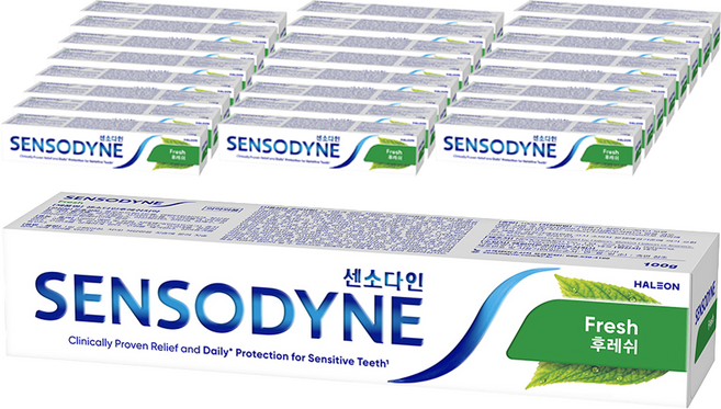 SENSODYNE 舒酸定 清新薄荷味牙膏, 100g, 25個