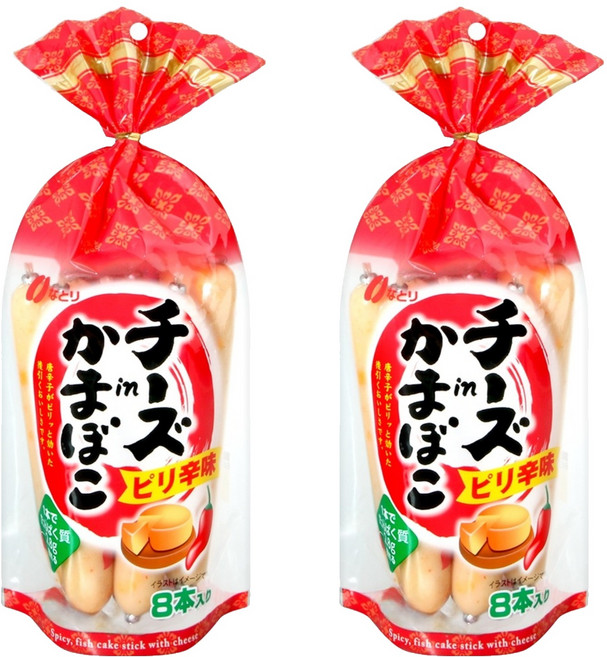 Natori Food 起司魚板棒 辣味 8入, 232g, 2袋