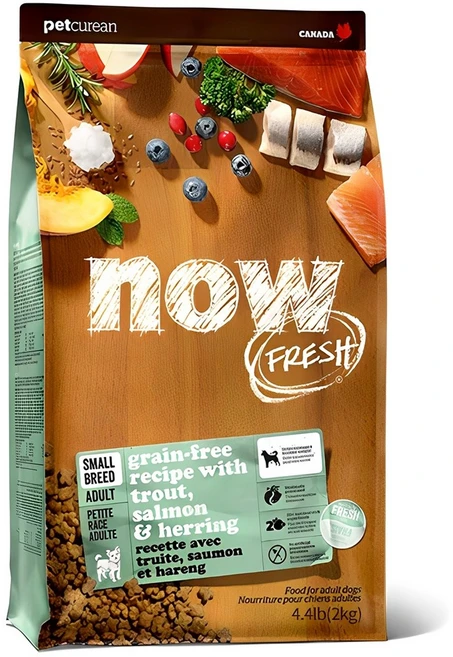 now 어덜트 강아지 프레쉬 스몰브리드 건식사료, 연어, 2kg, 1개 - 쿠팡