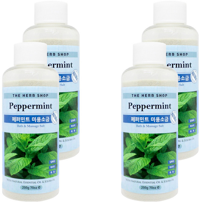 더허브샵 페퍼민트 마사지 미용소금, 페퍼민트 008520, 4개