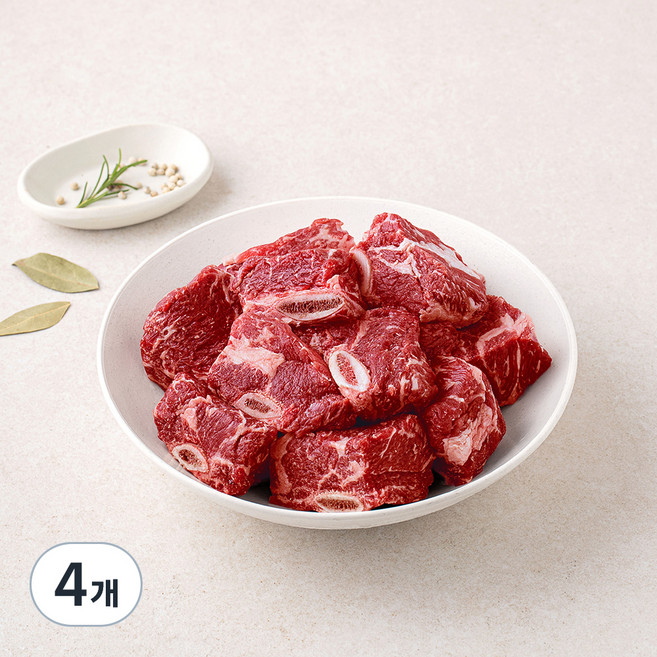 호주산 찜갈비 (냉장), 1kg, 4개