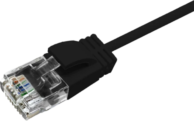 POLYWELL 寶利威爾 CAT6 極細高速網路線 RJ45 福祿克認證 PW15-W58-U030, 黑色, 3m, 1條