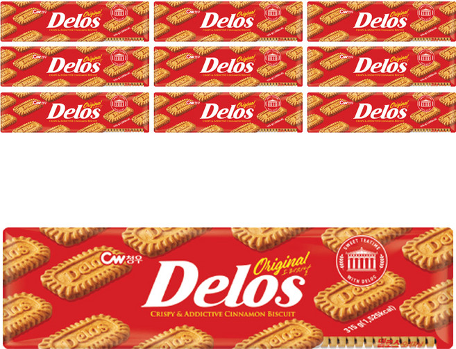 청우식품 델로스 오리지날 커피쿠키, 315g, 10개