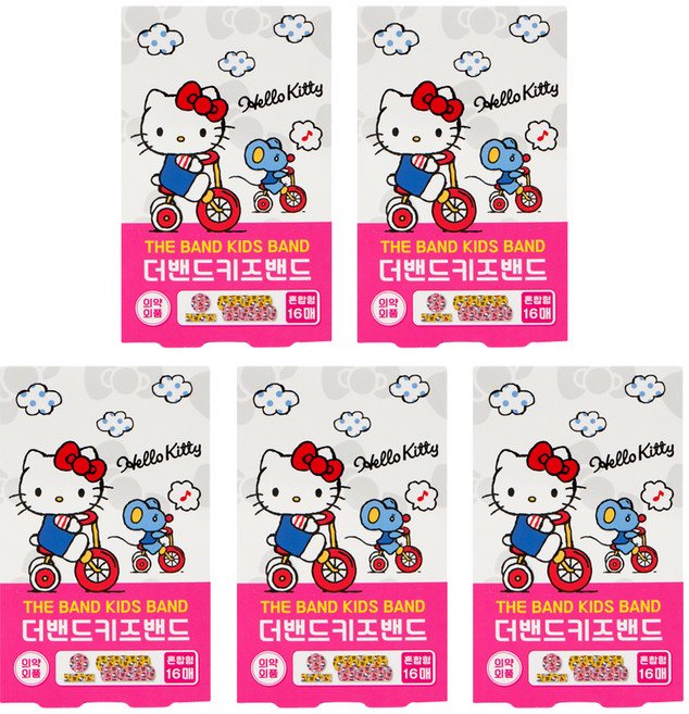 더밴드 키즈밴드 헬로키티 혼합형, 16개입, 5개