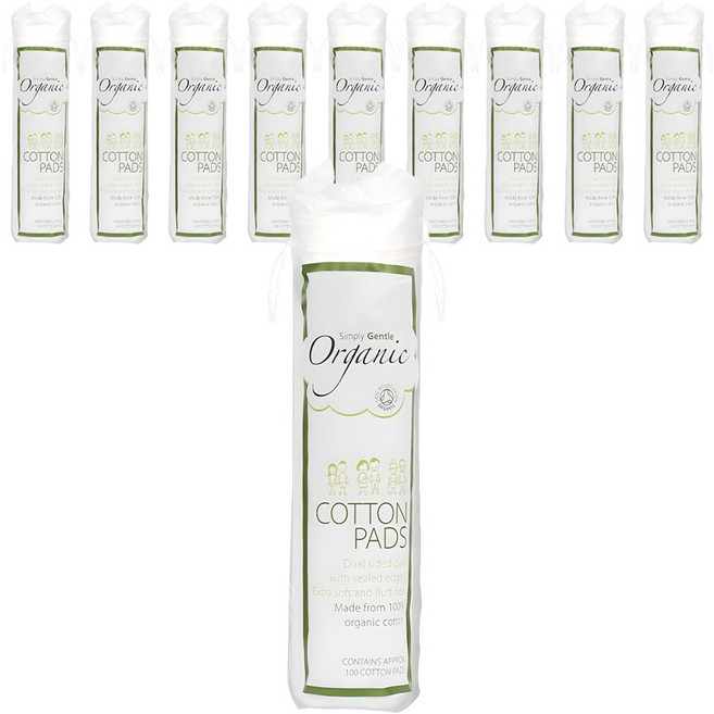 심플리잰틀 화장솜, 100매입, 10개