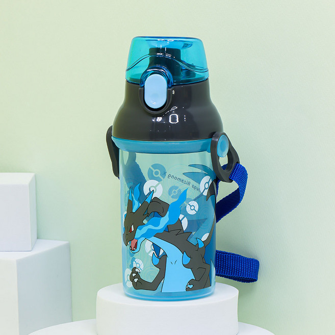 릴팡 포켓몬스터 앵커 원터치 어깨끈 미니물통, 메가리자몽X, 360ml, 1개