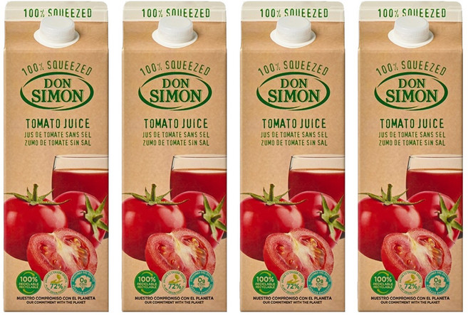 돈시몬 생과일 착즙 100% 토마토주스, 2L, 4개