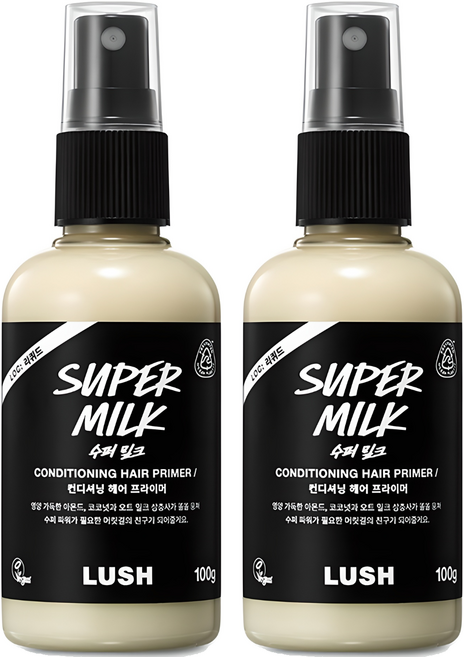 러쉬 수퍼 밀크 컨디셔닝 헤어 프라이머, 100g, 2개
