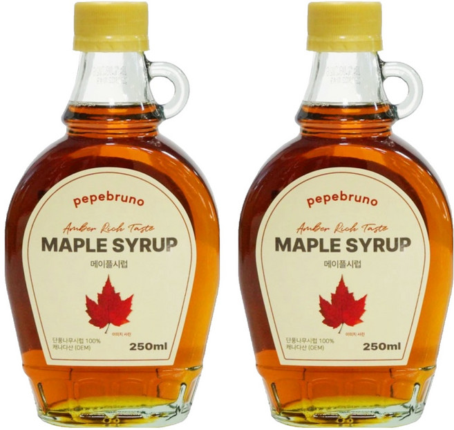 페페브루노 메이플시럽, 250ml, 2개