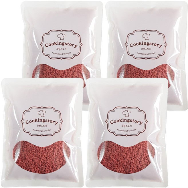 쿠킹스토리 딸기 쿠키크런치, 100g, 4개