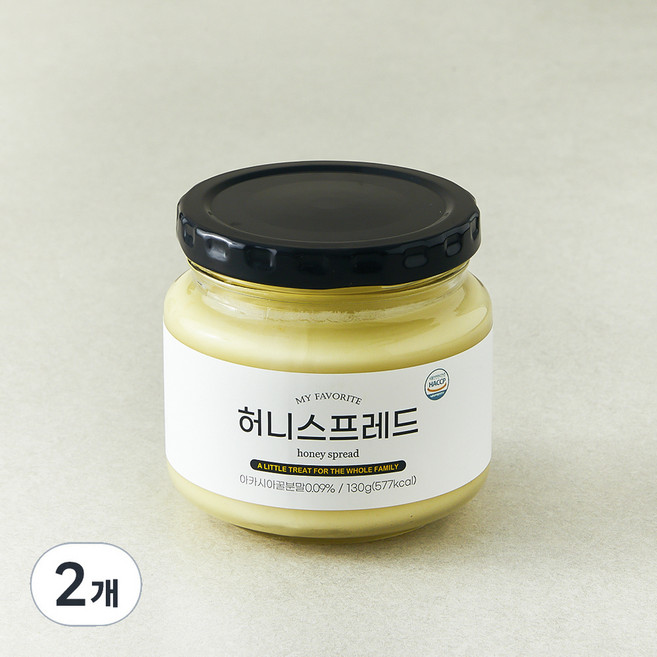 프프프베이커리 프프프 허니 스프레드, 130g, 2개