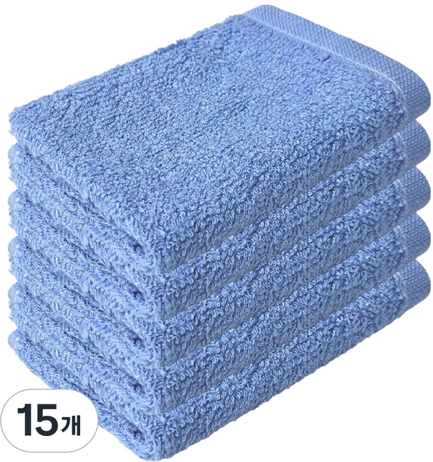 월드크린 만능 대나무 섬유 행주 블루, 15개