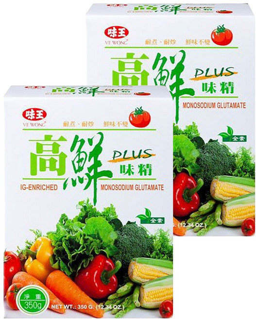 味王 高鮮PLUS味精, 350g, 2盒