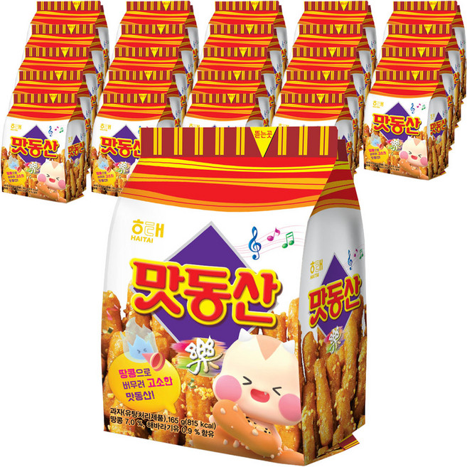 해태제과 맛동산, 165g, 25개