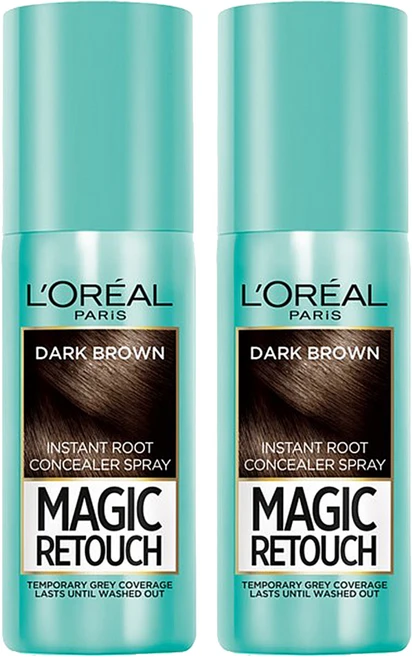 로레알파리 매직 리터치 헤어스프레이 75ml, 다크브라운, 2개 - 쿠팡