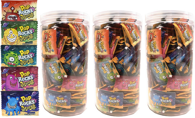 팝락스 팝핑캔디 버라이어티 150p, 150g, 3개