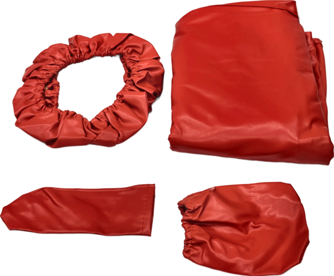 汽修用防髒椅套組 k0372a L, 紅色, 1組