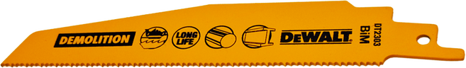 DEWALT 得偉 雙金屬破壞用金屬及金屬管材快速切割軍刀鋸片 DT-2303, 5片