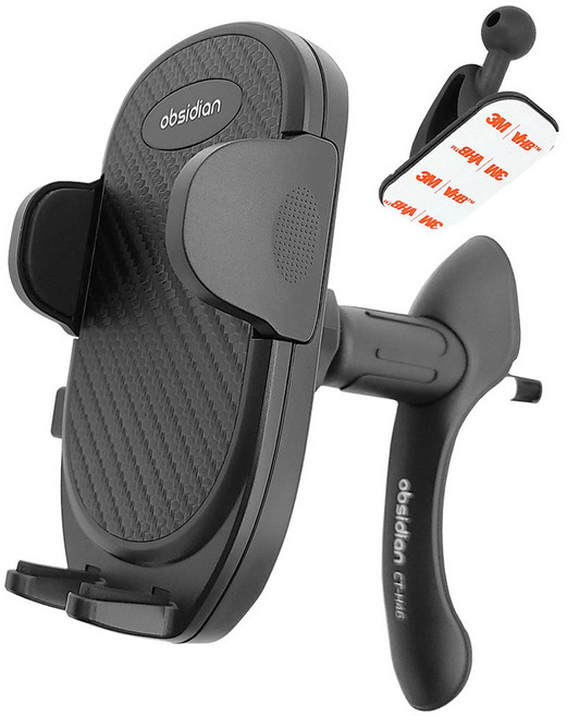 옵시디언 차량용 핸드폰 반자동 송풍구 클립거치대 CT-C13, 1개