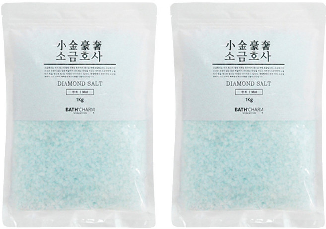 바스참 소금호사 다이아몬드 솔트 민트, 1kg, 2개