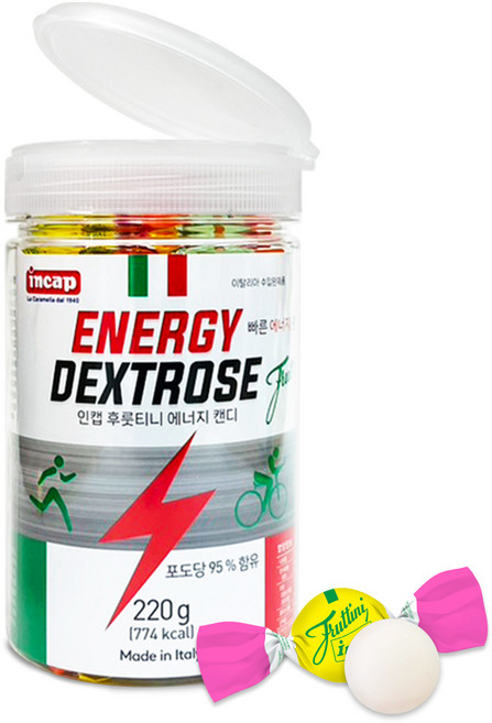 인캡 포도당 캔디 5가지맛, 220g, 1개