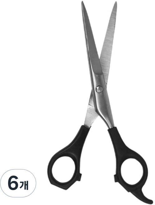 미성메탈 헤어컷트가위, 혼합 색상, 6개