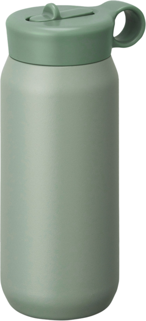 KINTO Play Trumbler 吸管保溫瓶, 霧綠色, 480ml, 1個