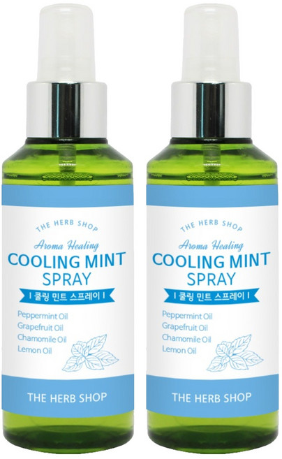 더허브샵 쿨링 민트 스프레이, 150ml, 2개