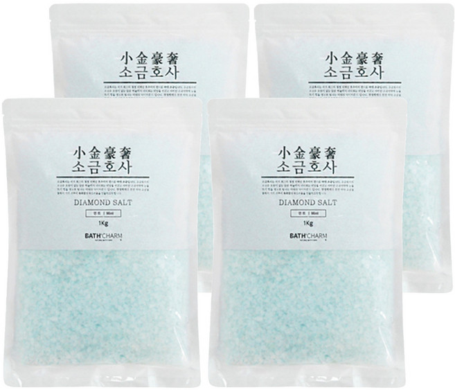 바스참 소금호사 다이아몬드 솔트 민트, 1kg, 4개