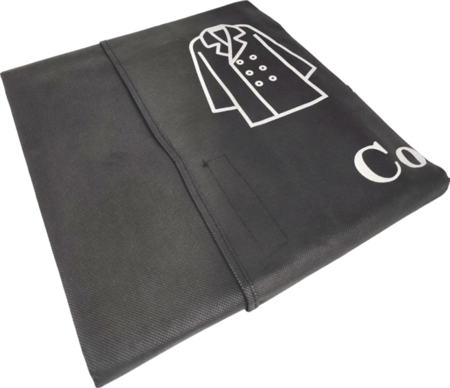 KUIBAO 快豹生活 掛衣物一體式立體防塵罩 黑色, 1個, 1個