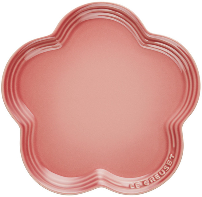LE CREUSET 花型盤, 鮭魚粉, 1個