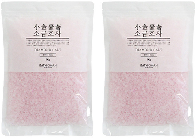 바스참 소금호사 다이아몬드 솔트 장미, 2개, 1kg