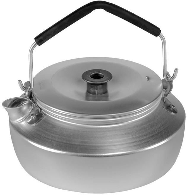 Trangia Kettle 325 水壺 壺嘴設計 出水更流暢 可拆式把手, 超輕鋁 銀色, 1個