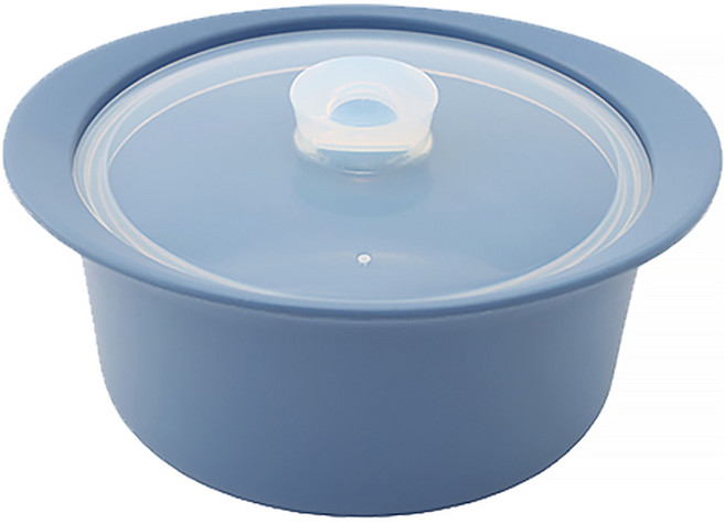 홈하우스 실리콘 전자레인지 찜기 1200ml, 다크블루, 1개