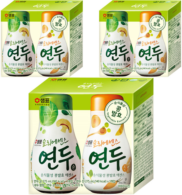 泉標 然都 濃郁 275ml + 然都 清淡 275ml, 3套, 550ml